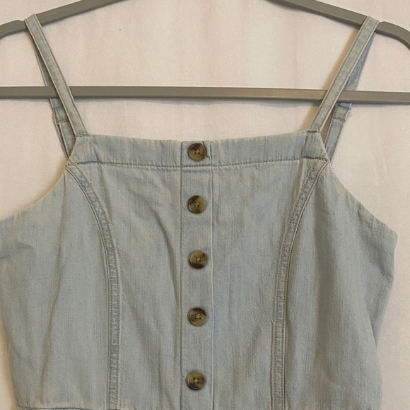 Old Navy Light Blue Denim Jumpsuit - Picture 2 of 5